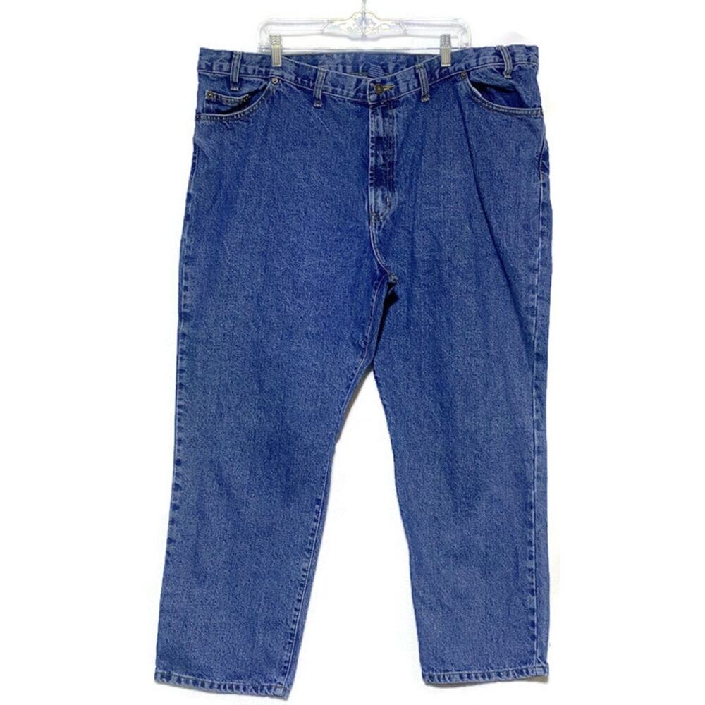 Full Blue Denim Jeans Men's 46x30 Medium 100% Cotton Straight Fit